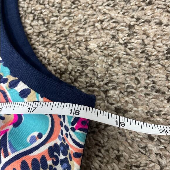 Lilly Pulitzer Sleeveless Francesca Mini Dress in Blue Pink Combo Womens Medium - Picture 12 of 13